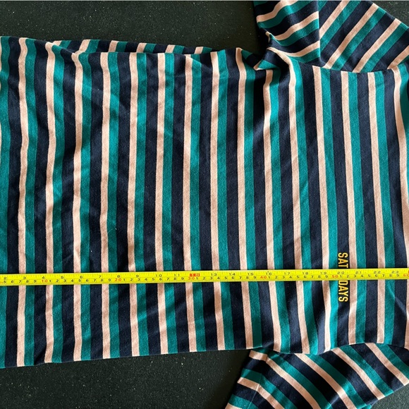 Saturdays NYC Stripped long sleeve tee - Picture 5 of 6